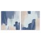 Stupell Industries Restless Blue Brush Strokes 2 pc Canvas Wall Art Set Design by Lucille Price